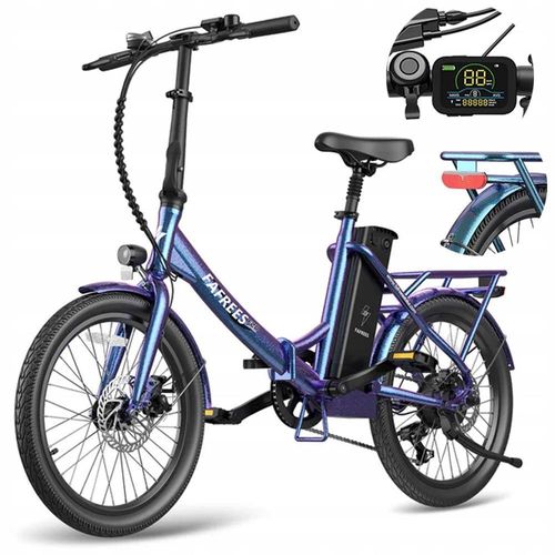 F20 Lasting Faltbar E-Bike 250W Motor 160 km Reichweite StVZO 25 km/h 20 Zoll 7-Gang LCD-Display bis 120 kg