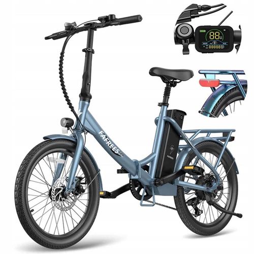 F20 Lasting Faltbar E-Bike 250W Motor 160 km Reichweite StVZO 25 km/h 20 Zoll 7-Gang LCD-Display bis 120 kg