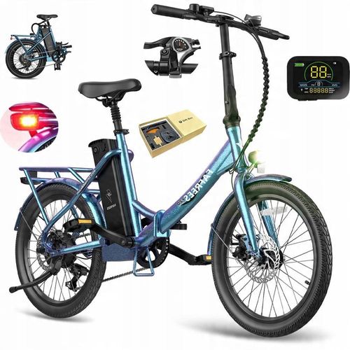 F20 Lasting Faltbar E-Bike 250W Motor 160 km Reichweite StVZO 25 km/h 20 Zoll 7-Gang LCD-Display bis 120 kg