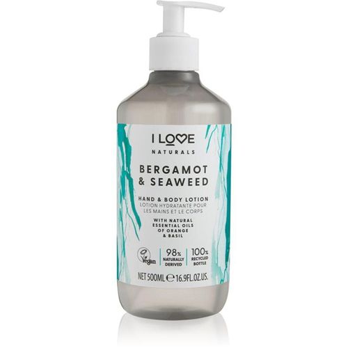 I Love Naturals Bergamot & Seaweed Hand en Lichaams Lotion 500 ml