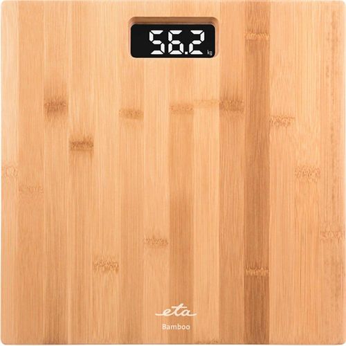 eta Personenwaage »BAMBOO«, Standfläche aus Bambus, LCD, bis 180 kg