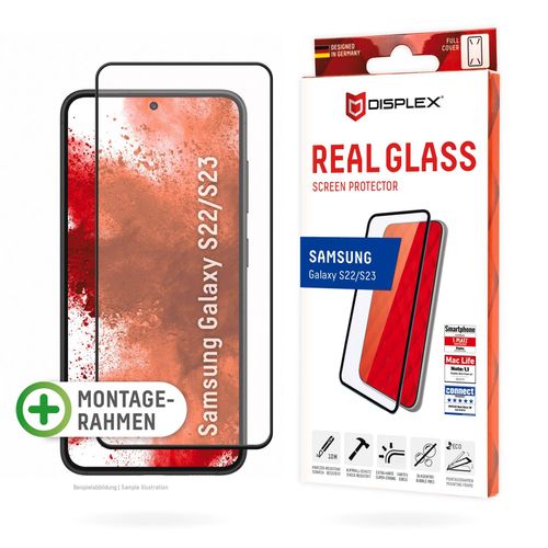 Displex Displayschutzglas »Real Glass Full Cover«, Displayschutzfolie, Schutzfolie, Bildschirmschutz, kratz- & stossfest