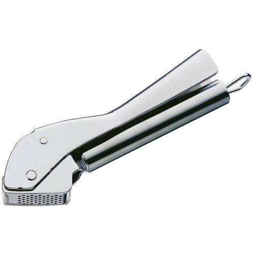WMF Knoblauchpresse Profi Plus , Silber , Metall , 5x3x17 cm , herausnehmbarer Einsatz , Kochen, Küchenhelfer, Knoblauchpresse