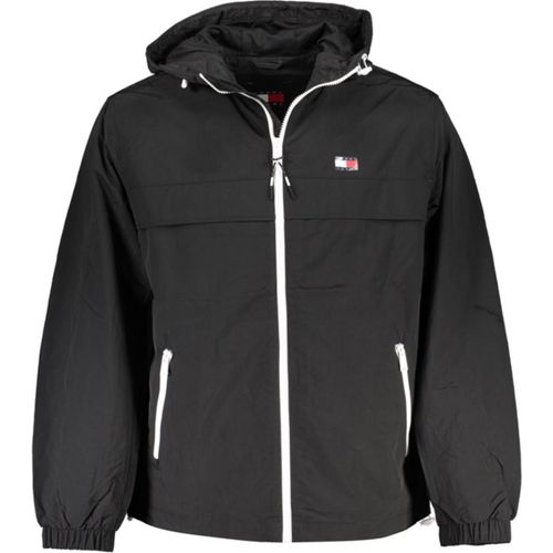Tommy Hilfiger Schwarze Nylon Sportjacke – Xxl