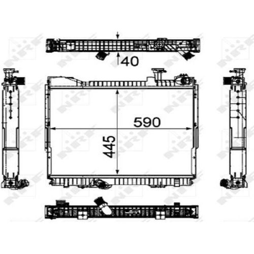 Kühler, Motorkühlung NRF 53860