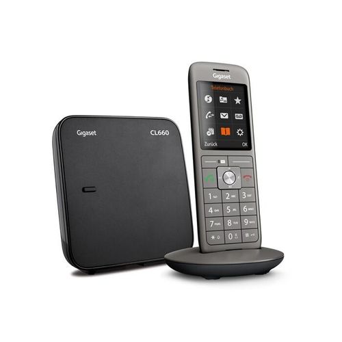 Gigaset CL660 Schnurloses DECT Telefon Anthrazit Display 2.4