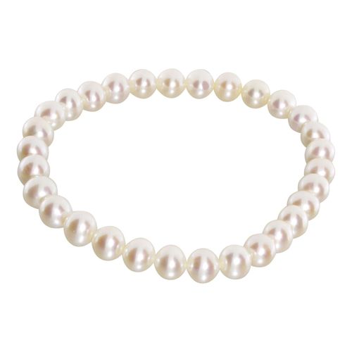 Armband OSTSEE-SCHMUCK "Ostsee-Schmuck Armband Ingrid 6 Armband Ingrid 6", weiß, Armbänder, Damen, 19cm, Perlen, Armband
