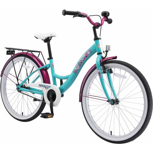 Jugendfahrrad BIKESTAR Gr. 33, grün, Fahrräder, Kinder, 33cm, 24 Zoll (60,96cm)
