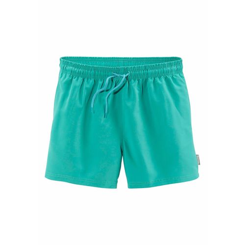 Badeshorts BENCH., Herren, Gr. L (52), N-Gr, grün (mint), Microfaser, Polyester, Badehosen