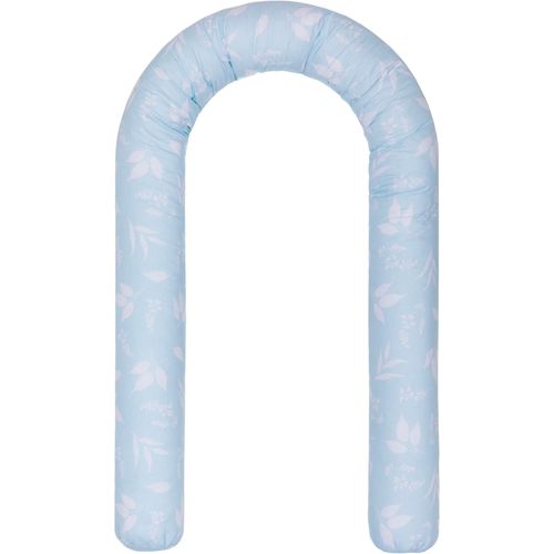 Nestchenschlange FILLIKID, blätter, hellblau, Bezug: 100% Baumwolle. Füllung: 100% Polyester, Bettnestchen