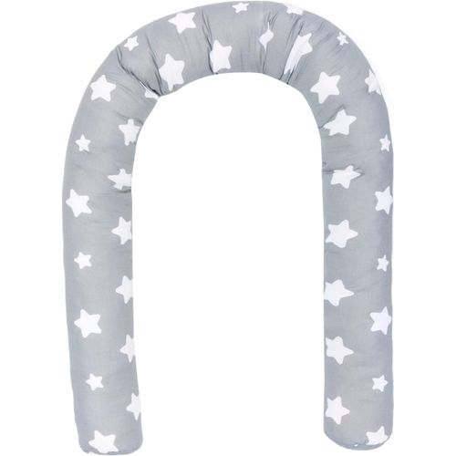 Nestchenschlange FILLIKID, große sterne, grau, Bezug: 100% Baumwolle. Füllung: 100% Polyester, Bettnestchen