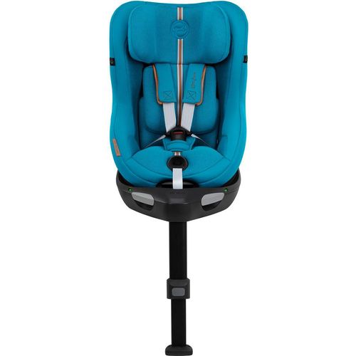 CYBEX Gold Kinder-Autositz Sirona Gi i-Size Plus inkl. Base, Ab ca. 3 Monaten bis 4 Jahre (Ab Geburt mit Neugeboreneneinlage), Max. 20 kg, 61 - 105 cm (Ab 40 cm mit Neugeboreneneinlage), Beach Blue