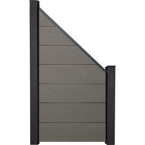GroJa Solid Grande BPC Stecksystem Bausatz - Schräg Grau