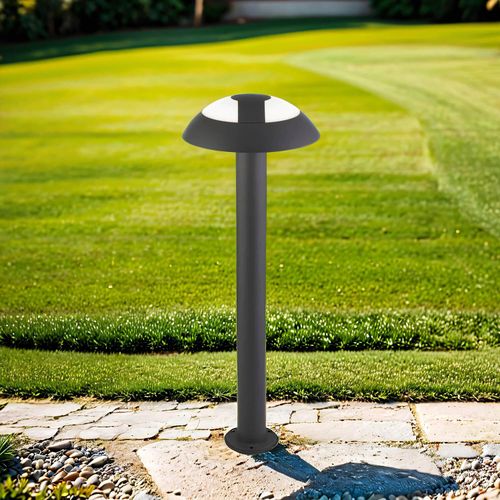 LED Außenleuchte Aluminium IP44 4000 K neutralweißes Licht 505 lm 73 cm hoch Anthrazit rund Modern