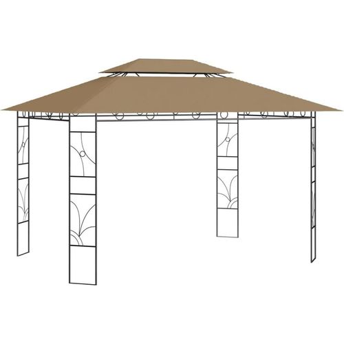 Pavillon 4x3x2,7 m Taupe 160 g/m²