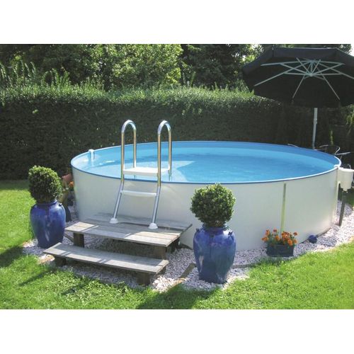 myPOOL Poolsets Premium Rund mit Sandfilteranlage - weiß Ø 4,50 x 1,20 m