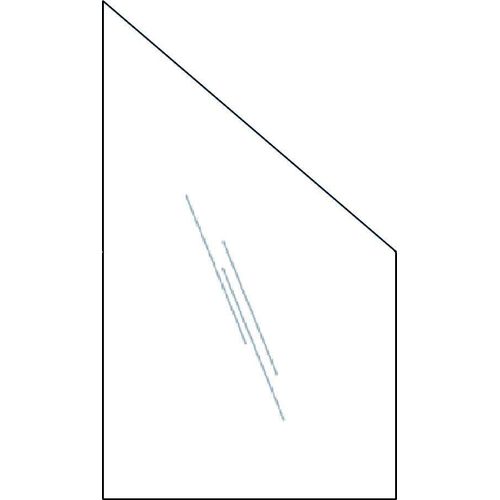 T&J RUDE Ecke Systemglas Klarglas
