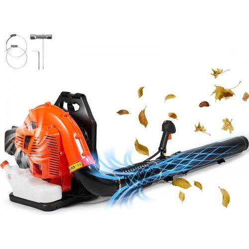 Rucksack-Laubbläser 79 CC - 2-Takt-Benzin - 930 CFM Luftvolumen - leistungsstarker Laubbläser - Gartenwerkzeug