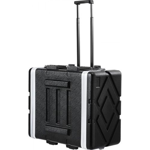 Rack Koffer 6U Server Rack Case - ABS Konstruktion - 488,95 mm - Robustes Rack für Server und Netzwerkgeräte