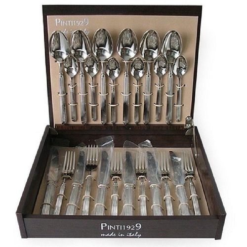 PINTI 1929 ELLADE 24-tlg. Edelstahl Design Besteck in dekorativem Besteckkasten