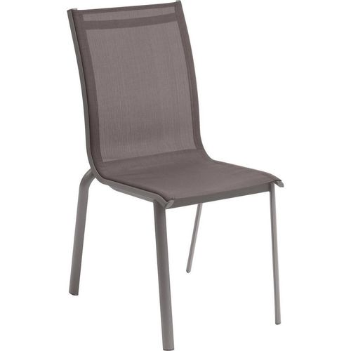 Stapelbarer Gartenstuhl Axant Wenge & Praline - Hespéride
