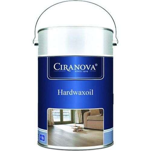 Ciranova Parkett-Hartwachsöl, WEISS, matt, Packung mit 5 lt