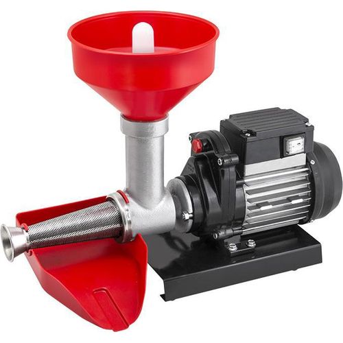 RGV New Pommi Elektrische Tomatenpresse schwarz 150 kg/h aus Edelstahl und Gusseisen