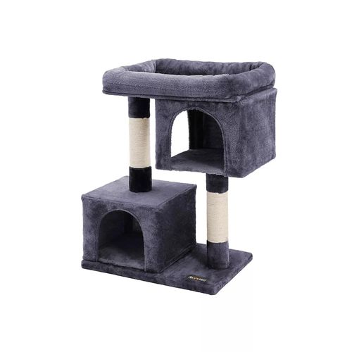 In And OutdoorMatch r Kratzbaum Karley - Für Katzen - 84 cm - Dunkelgrau - Katzenspielzeug - Geeignet für kleine Kätzchen