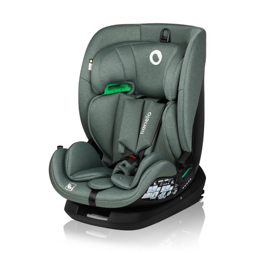 Lionelo Autokindersitz Lavender i-Size ab 1 Jahr bis 12 Jahren, ab 9 kg bis 36 kg ISOFIX Breiter Einstellber - Pistazie grün