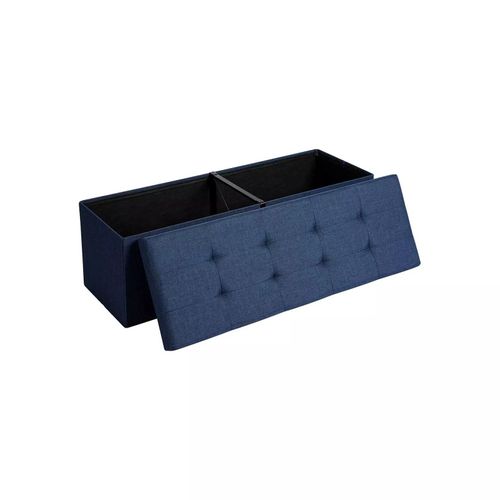 In And OutdoorMatch Truhenbank Meredith - Bank mit Stauraum - Mit Deckel - Bettkasten - Blau - 38x110x38cm