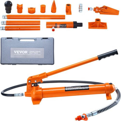 Hydraulischer Langer Ram-Wagenheber Hydraulikheber Luftpumpe 10t Orange