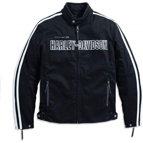 HARLEY-DAVIDSON Herren Motorradjacke Rally Riding Biker 98163-17EM Schutzjacke herausnehmbaren Protektoren Abriebfeste Wasserdicht Schwarz, M