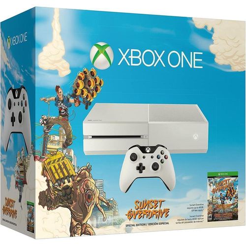 Xbox One 500GB - Weiß - Limited Edition Sunset Overdrive + Sunset Overdrive