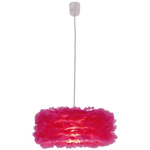 Näve Hängeleuchte Volant , Rot, Weiß, Pink , Kunststoff , 101 cm , Lampen & Leuchten, Innenbeleuchtung, Hängelampen, Esstischlampen