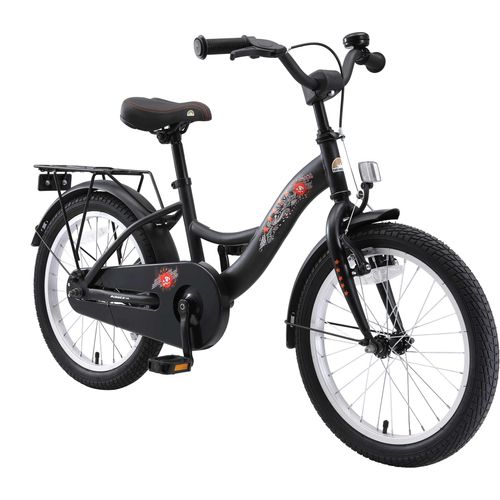 BIKESTAR Kinder Fahrrad ab 5 Jahre | 18 Zoll Classic Kinderrad | Schwarz