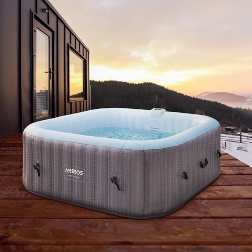 AREBOS Aufblasbarer Whirlpool 