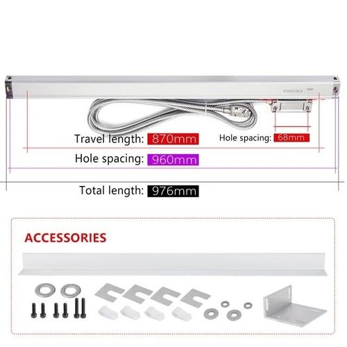 Lineare Skala, TTL-Ausgang, IP54-Schutz, KA-300-870mm