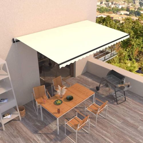 Markise Automatisch Einziehbar 500x300 cm Creme 3069147