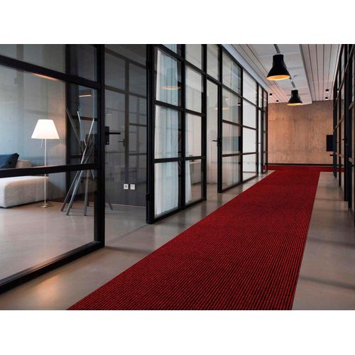 Läufer "MAGNUM, Made in Belgium", rot, B:100cm H:10,5mm L:1.150cm, Polypropylen (PP), PRIMAFLOR-IDEEN IN TEXTIL, Teppiche, Schmutzfangläufer,