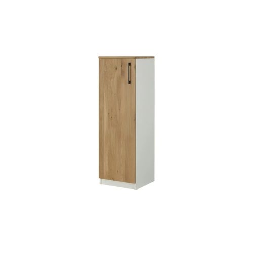 Aktenschrank mit Massivholzfront SOLIDLine ¦ weiß ¦ Maße (cm): B: 40 H: 121,4 T: 40.0
