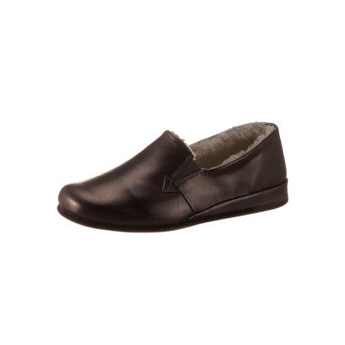 Hausschuh ROHDE, Herren, Gr. 40, braun, Glattleder, Schuhe