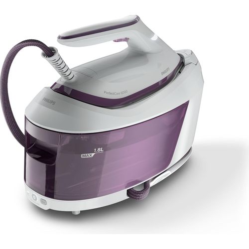 Philips PerfectCare Bügelstation, Keramikbügelsohle, 130 g/min konstanter Dampf, 6.5 bar, 2400 W, Violett (PSG6020/30)