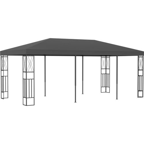 Pavillon 3x6 m Anthrazit Stoff