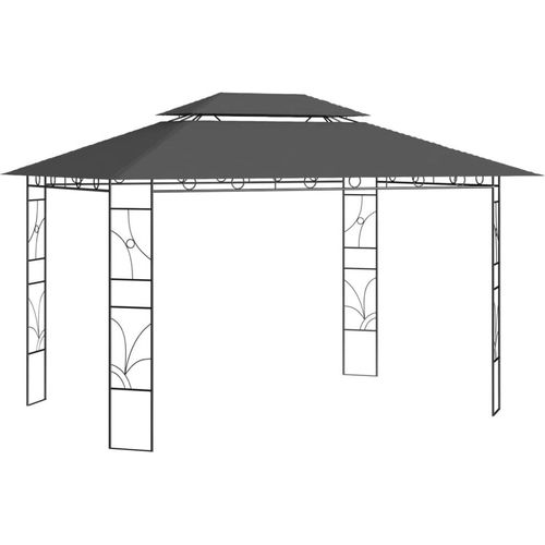 Pavillon 4x3x2,7 m Anthrazit 160 g/m²
