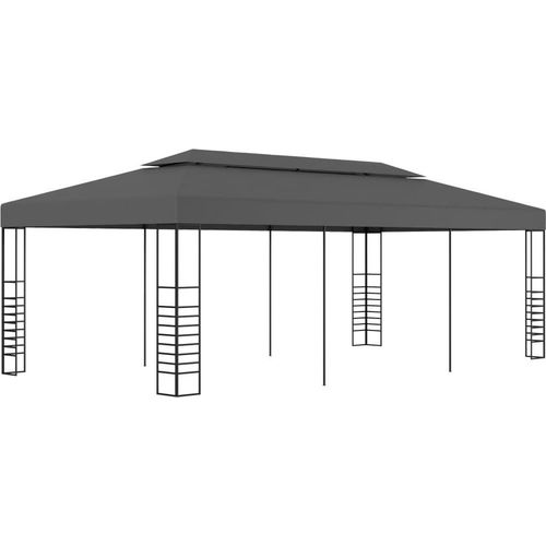 Gartenpavillon 3x6 m Anthrazit