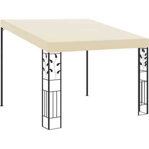 Wand-Pavillon 3x3x2,5 m Cremeweiß