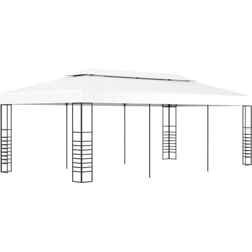 Gartenpavillon 6×3 m Weiß