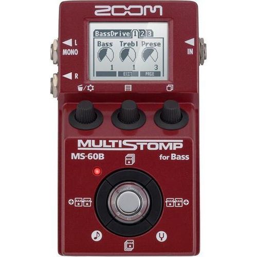 Zoom MS-60B Effektpedal Terrasse Rot