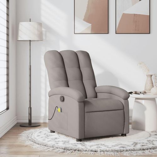 Möbel Massagesessel Taupe Stoff - Fernseh- & Relaxsessel 371747