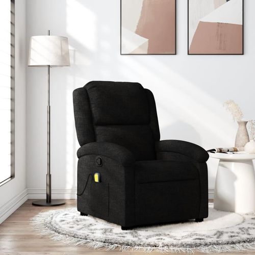 Möbel Massagesessel Schwarz Stoff - Fernseh- & Relaxsessel 371765